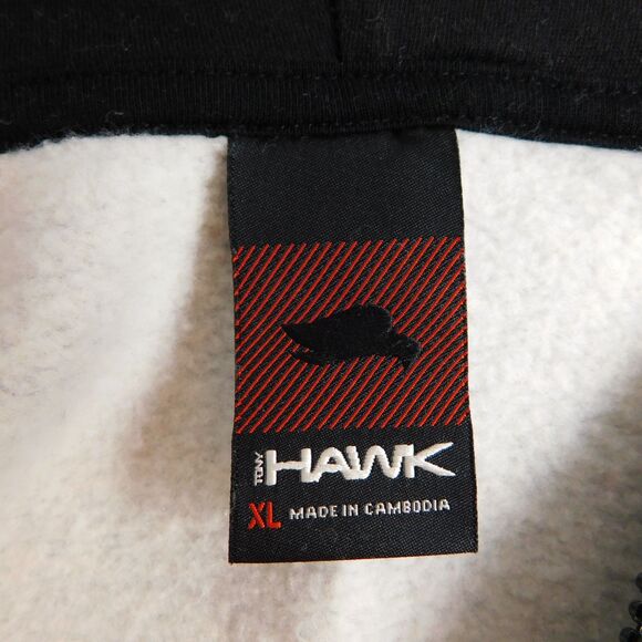 Tony Hawk Men's XL Full-Zip Fleece Hoodie Jacket Charcoal Black EUC - Picture 4 of 12